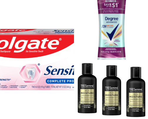 Family personal products cover photo collage