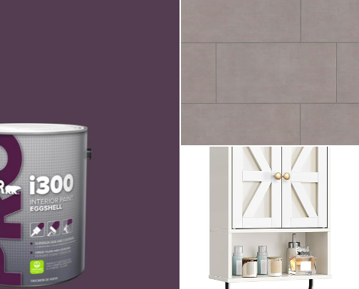 My Powder Bathroom cover photo collage