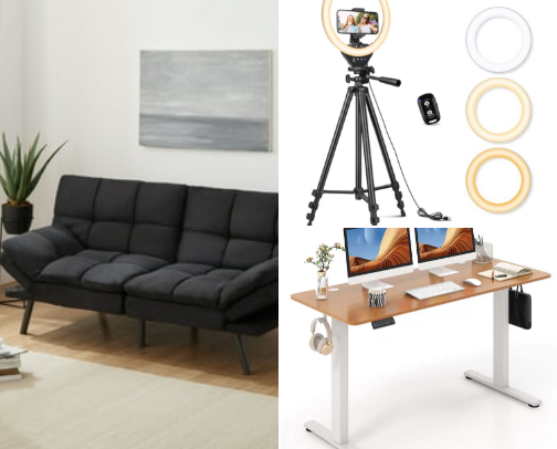ideal work from home setup cover photo collage