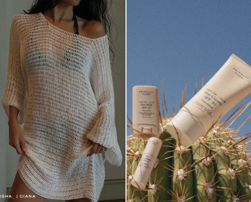 Summer necessities cover photo collage