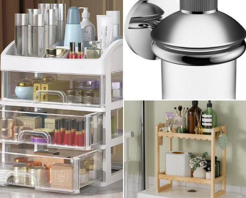 Small Bathroom Organization Finds That Made Mine Look Expensive cover photo collage
