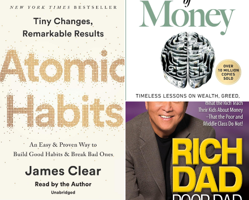 10 books that can change your life & money cover photo collage