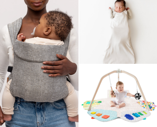 Baby registry necessities cover photo collage