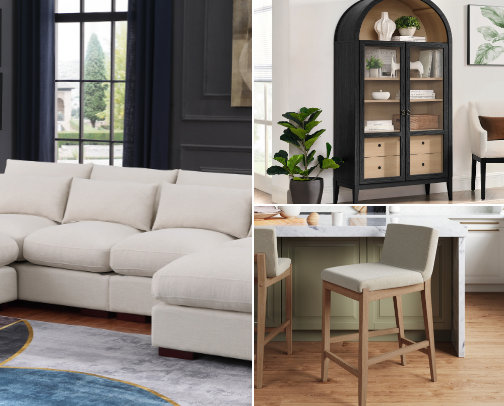 Living room finds cover photo collage