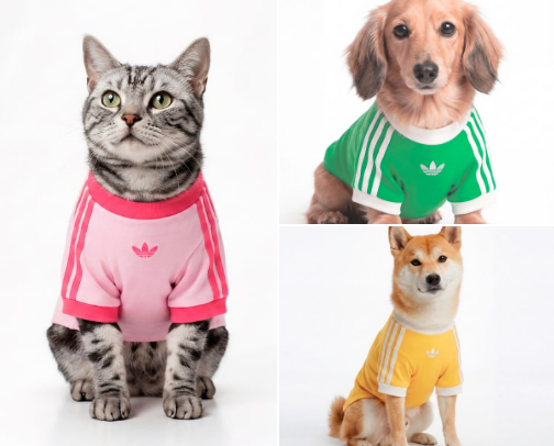Dog Adidas cover photo collage
