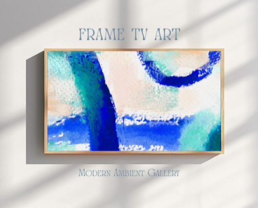 ABSTRACT TV AESTHETIC | HAND-MADE TEXTURED PAINTING TURNED INTO 4K TV SCREENSAVERS cover photo collage