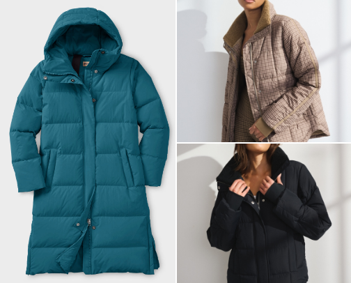 Fall-Ready Puffer Jackets for the Whole Family cover photo collage