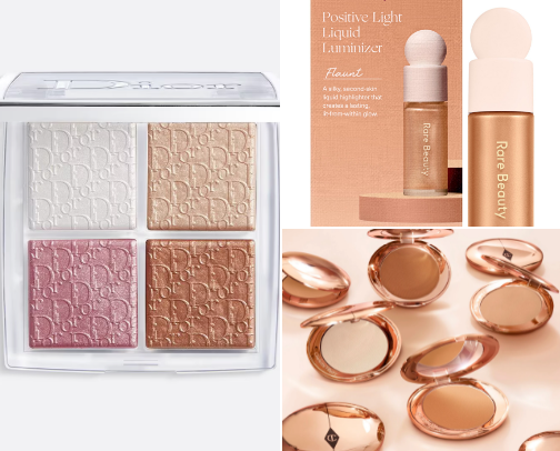 high end makeup cover photo collage