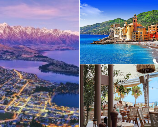 Trips to do at least once in your life⛴️🏖️ cover photo collage
