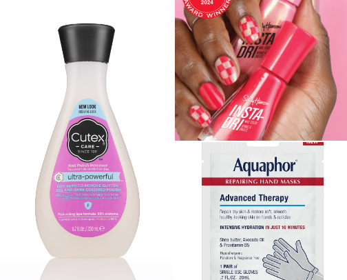 Self-care: mani pedi at home cover photo collage