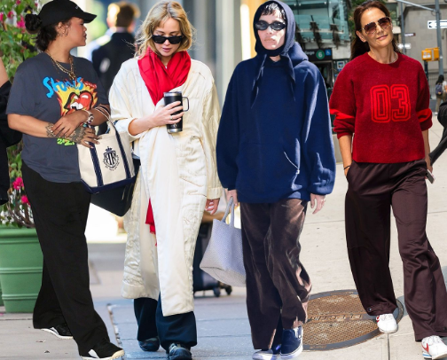 Vogue’s celebrity sneakers edit 2025-2026 cover photo collage