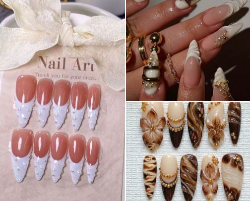 PRESS ON GIRL 💅 cover photo collage