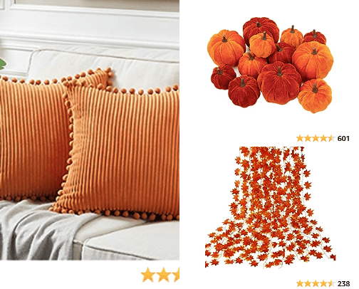 Fall room decor cover photo collage