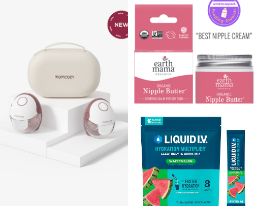 My breastfeeding/pumping must haves cover photo collage