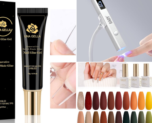 My go to for nails at home cover photo collage