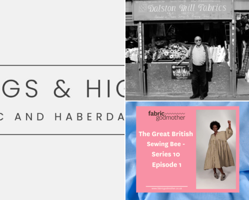Best UK Fabric Shops: My Favourite Finds for Dressmaking, Bargains & Beautiful Prints 🧵 cover photo collage