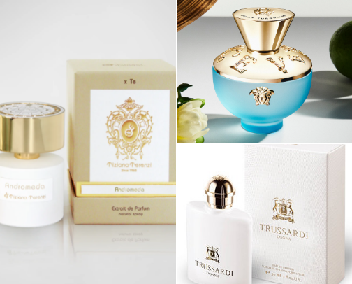 Perfumes and fragrances🤍 cover photo collage