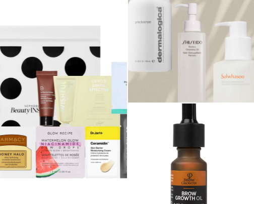Skin care cover photo collage