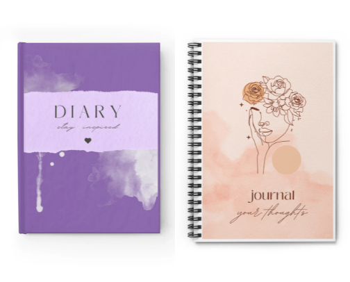 Journals and Notebooks cover photo collage