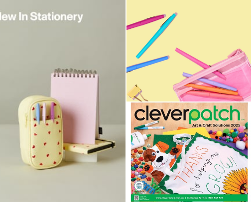 Essential stationary for educators cover photo collage