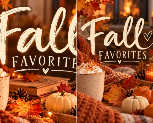 Autumn playlist cover photo collage