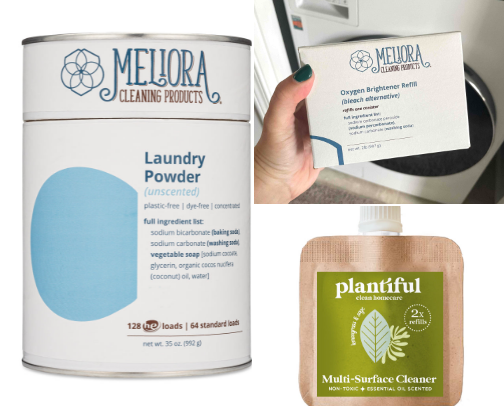 🌎 low/zero waste cleaning products cover photo collage