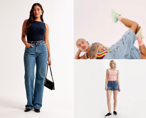 My Current Jeans & Shorts cover photo collage