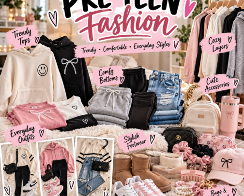 Pre Teen Fashion cover photo collage