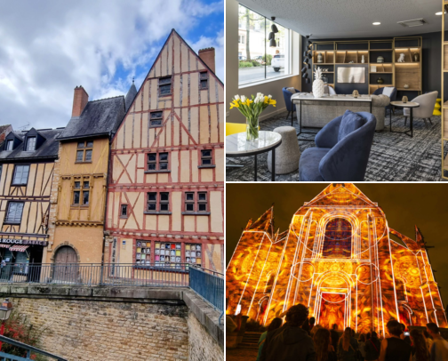 A hotel stay I’d love to come back to, Medieval Streets, Evening Lights & Easygoing City Days Le Mans, France cover photo collage