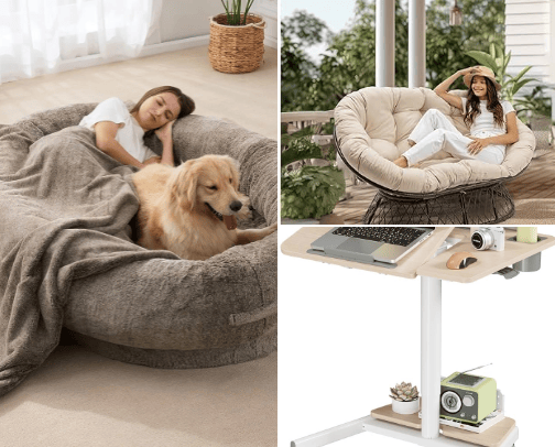 Cozy furniture for the win cover photo collage