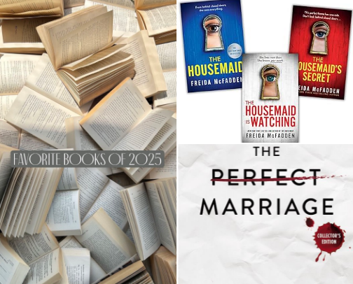 My Favorite Books of 2025 ✨ cover photo collage