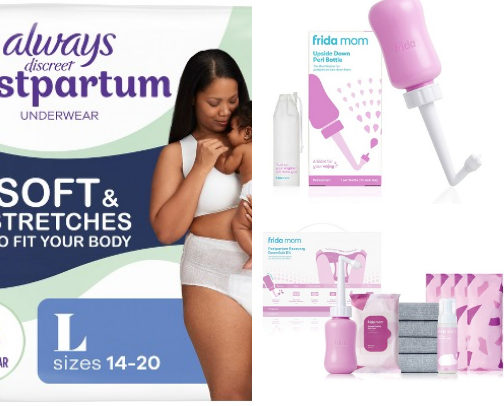 Postpartum Supplies cover photo collage