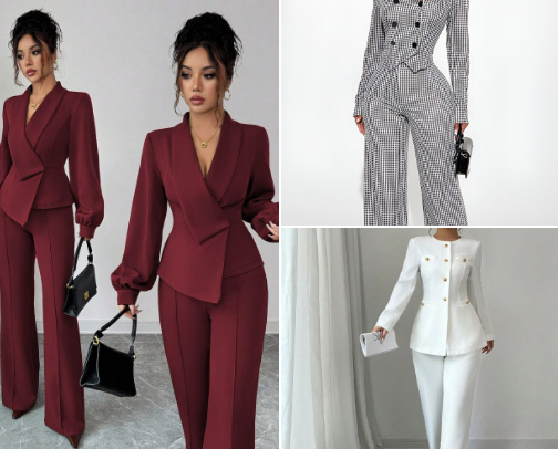 Ladies suits👑 cover photo collage