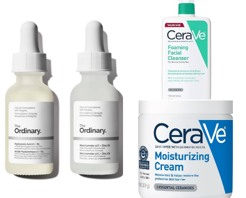 My favorite skincare products everyone should know❤️ cover photo collage