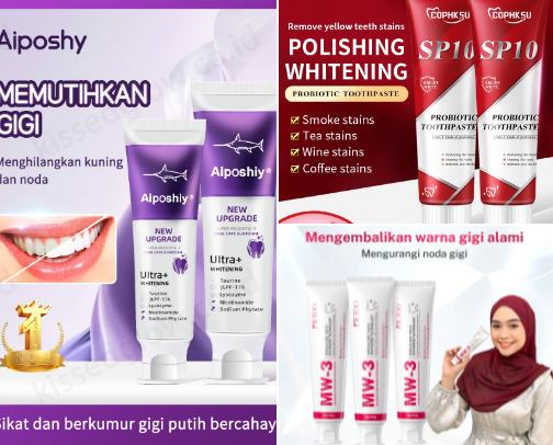 Bebas Sakit Gigi, Senyum Lebih Cerah & Rapi: Temukan Produk Unggulan Anda! cover photo collage