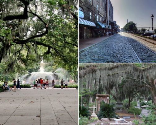 Spanish Moss & Sweet Tea: Where to Eat, Stay & Explore in Savannah, GA cover photo collage