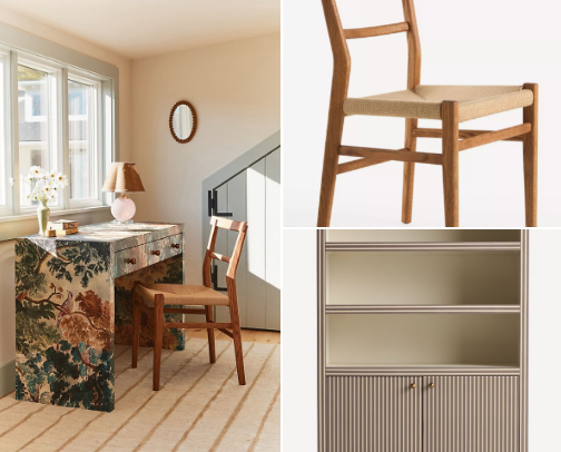 Shés Design Edit: Cozy Luxe Office Shoppable Boards cover photo collage