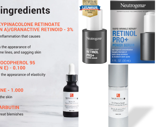 Anti Aging and Discoloration Skin Care cover photo collage