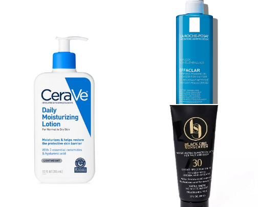 My skincare recs cover photo collage