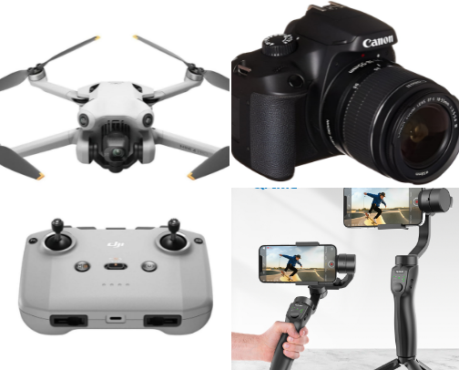 Vlogging tools cover photo collage