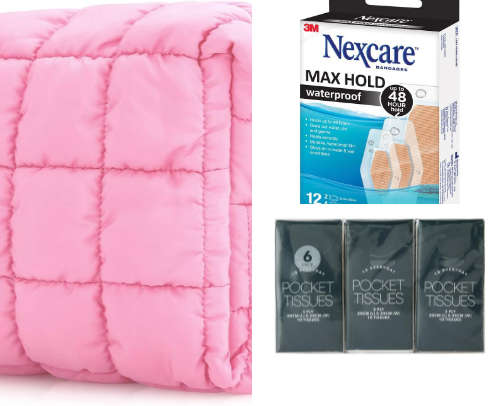 The BARE essentials for a girl’s emergency kit! cover photo collage