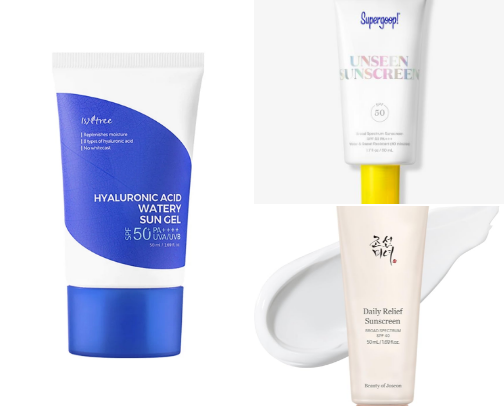 sunscreen for dark skin, no white cast sunscreen, daily sunscreen, SPF for oily skin cover photo collage