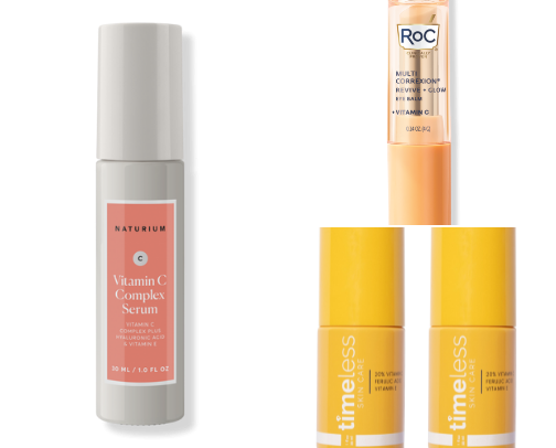 Vitamin C Serums for fading dark spots cover photo collage