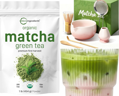 best matcha supplies cover photo collage