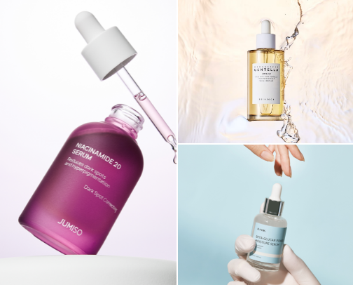 My Favorite Serums for Every Skin Need ✨💧 cover photo collage