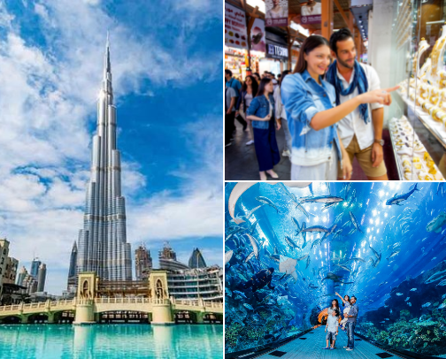 Top places to visit in Dubai (kid friendly) cover photo collage