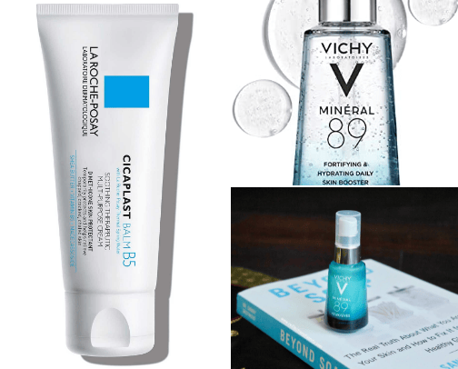 Skincare routine for sensitive and dry skin cover photo collage