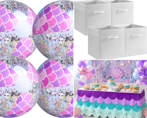 Party supplies cover photo collage