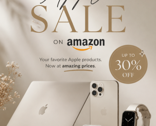 AMAZON BER MONTHS APPLE SALE 2026 cover photo collage
