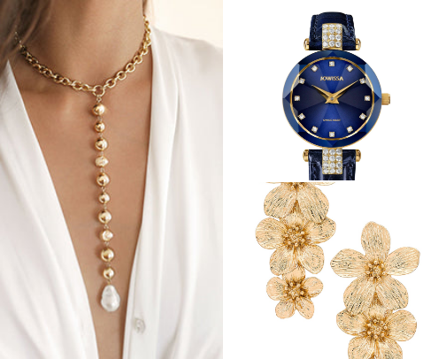 Shop elegant jewelry and stylish watches. cover photo collage